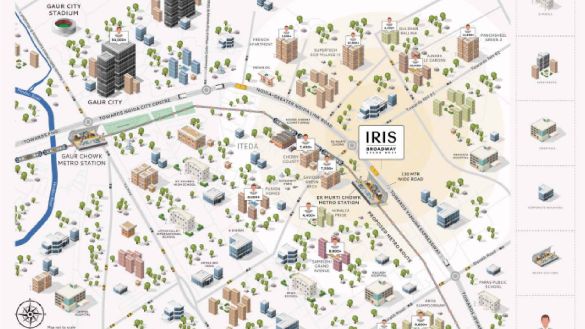 Iris Broadway Greater Noida West Commercial Property For Sale Assured Rental Income Preleased Guarantee